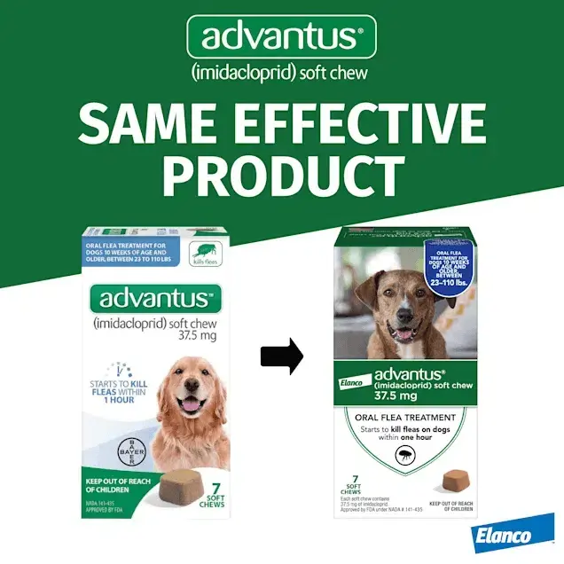 Advantus Flea Soft Chews for Large Dogs 23-110 lbs. 30 Count