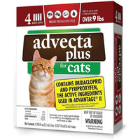 Cat Advecta Plus Flea Protection Squeeze-on Cats Over 9lbs 4ct