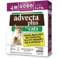 Advecta Plus Flea and Tick Treatment for Small Cats 4 Count