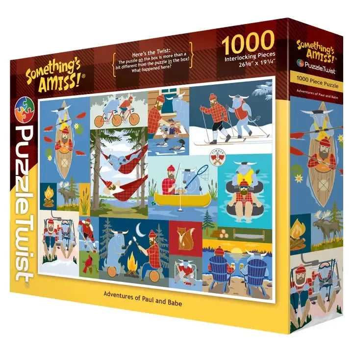 Adventures of Paul & Babe "Something's Amiss!" 1000 Piece Jigsaw Puzzle PuzzleTwist - BIG FRENCHIES