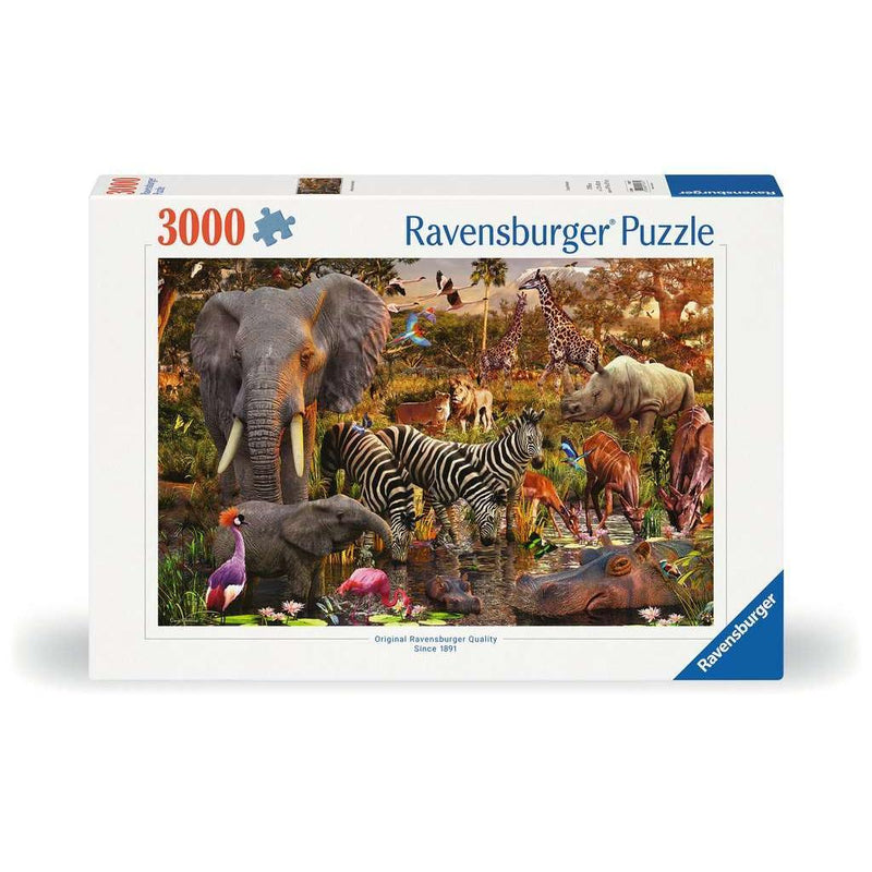 African Animal World 3000 Piece Jigsaw Puzzle Ravensburger - BIG FRENCHIES