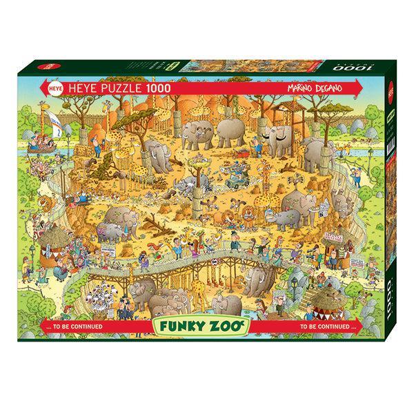 African Habitat Funky Zoo 1000 Piece Jigsaw Puzzle Heye - BIG FRENCHIES