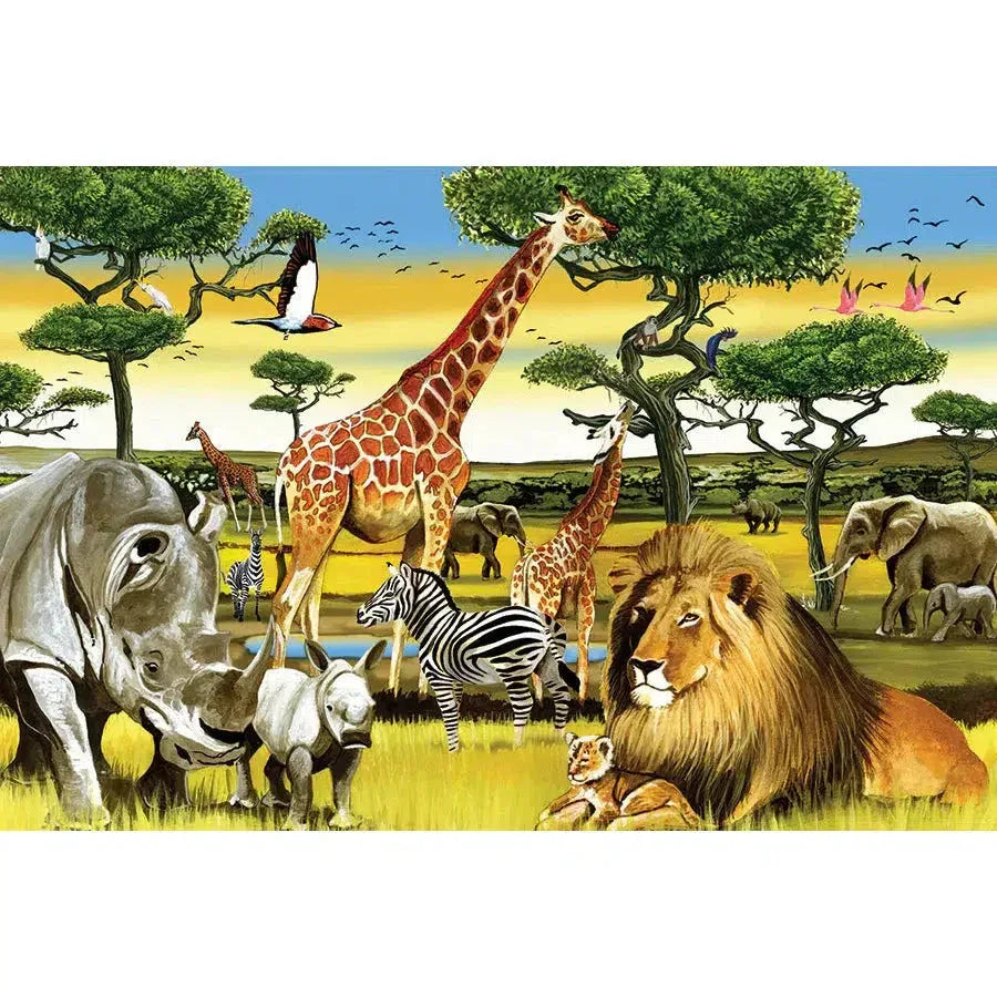 African Plains 36 Piece Floor Jigsaw Puzzle Cobble Hill - BIG FRENCHIES
