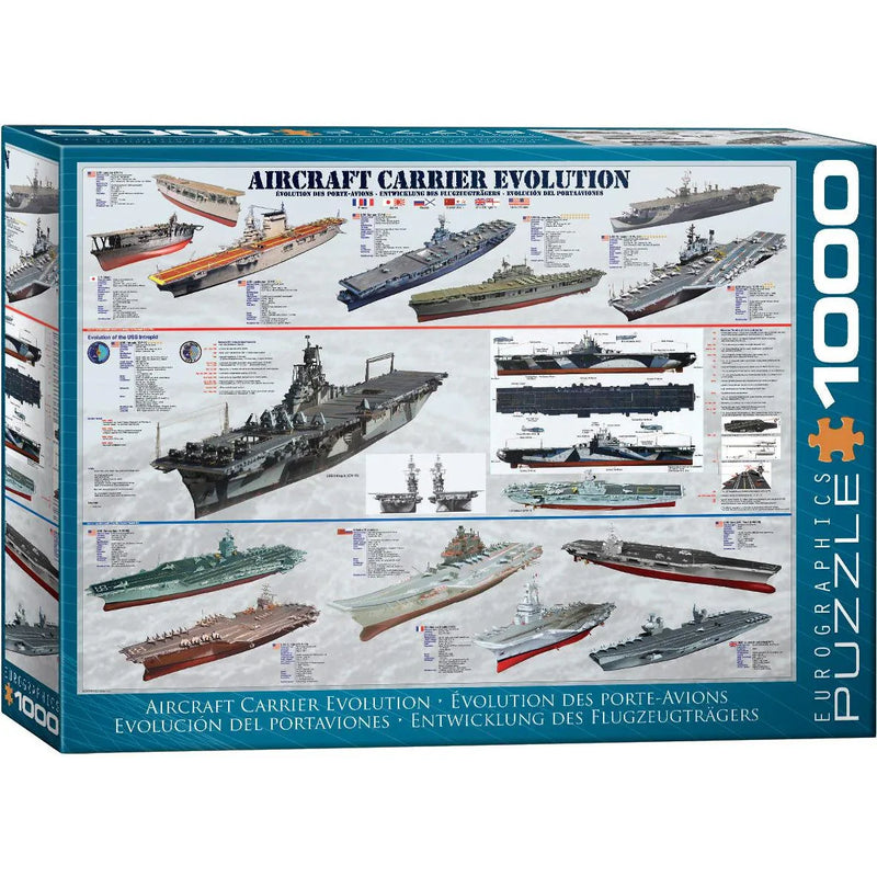 Aircraft Carrier Evolution 1000 Piece Jigsaw Puzzle Eurographics - BIG FRENCHIES