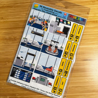 Airport: Reusable Decals for Customizing Magnetic Tiles, Plastic Bricks, and more - BIG FRENCHIES