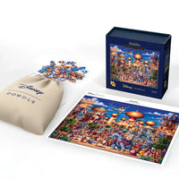 Aladdin Celebration in Agrabah 500 Piece Jigsaw Puzzle Disney x Dowdle