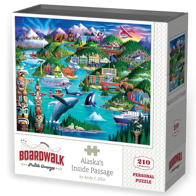 Alaska's Inside Passage 210 Piece Jigsaw Puzzle Boardwalk - BIG FRENCHIES