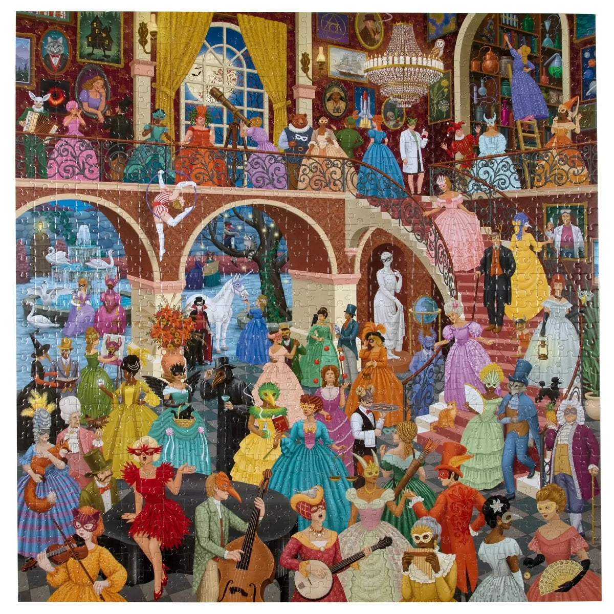Alchemist's Masquerade 1000 Piece Jigsaw Puzzle eeBoo - BIG FRENCHIES