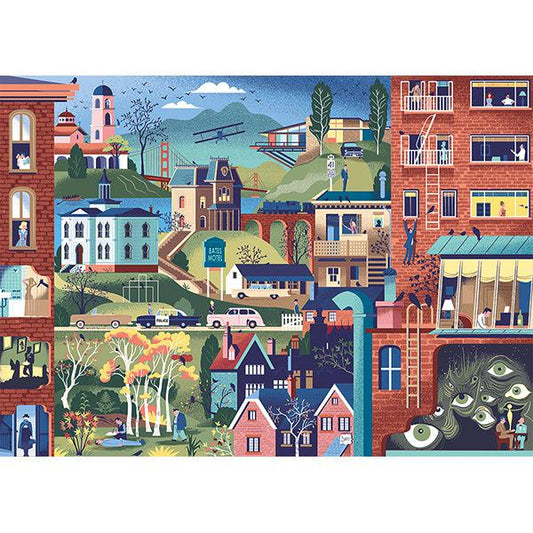 Alfred Hitchcock Films Movie Masters 1000 Piece Jigsaw Puzzle Heye