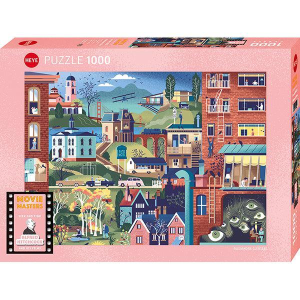 Alfred Hitchcock Films Movie Masters 1000 Piece Jigsaw Puzzle Heye - BIG FRENCHIES