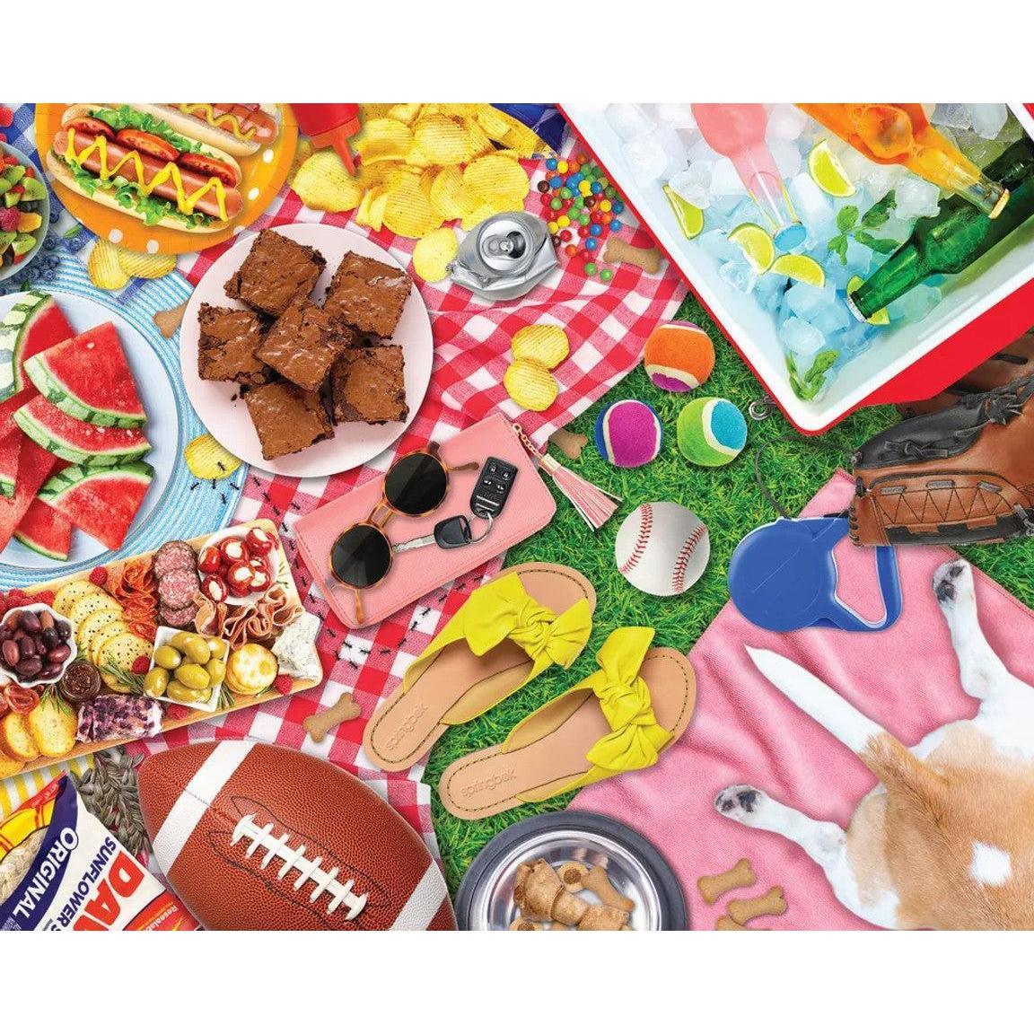 All American Picnic 1000 Piece Jigsaw Puzzle Springbok - BIG FRENCHIES