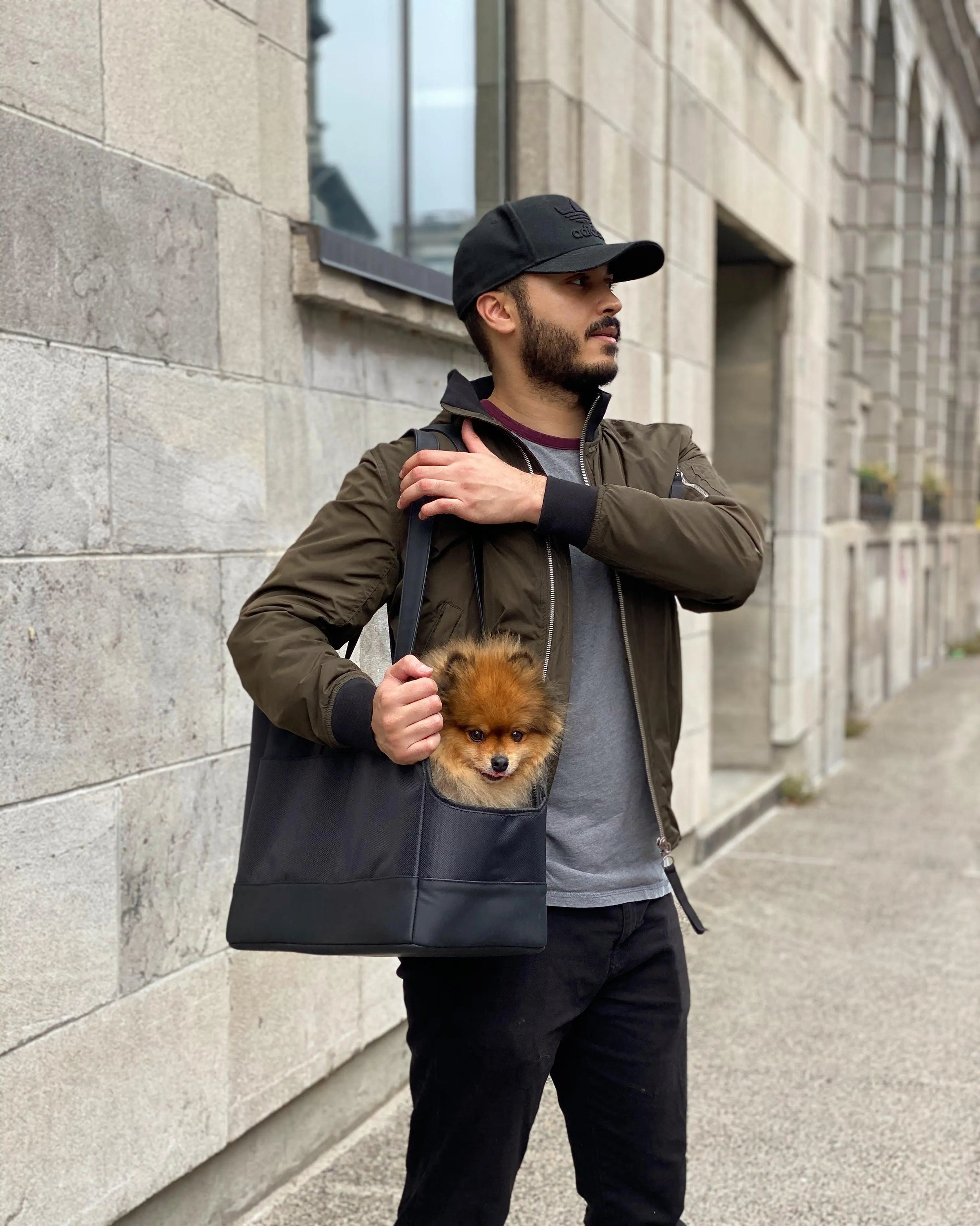 All-Black Pet Tote bag - BIG FRENCHIES