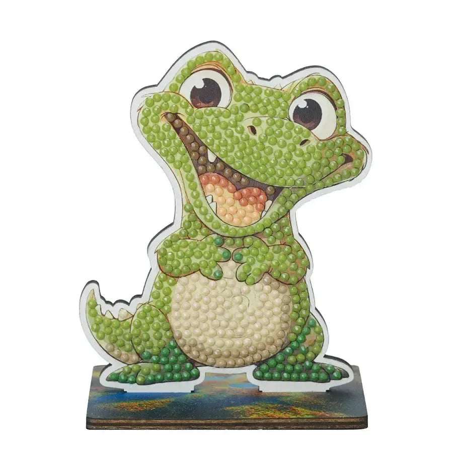 Alligator "Misunderstood" Crystal Art Buddies Kit Craft Buddy - BIG FRENCHIES