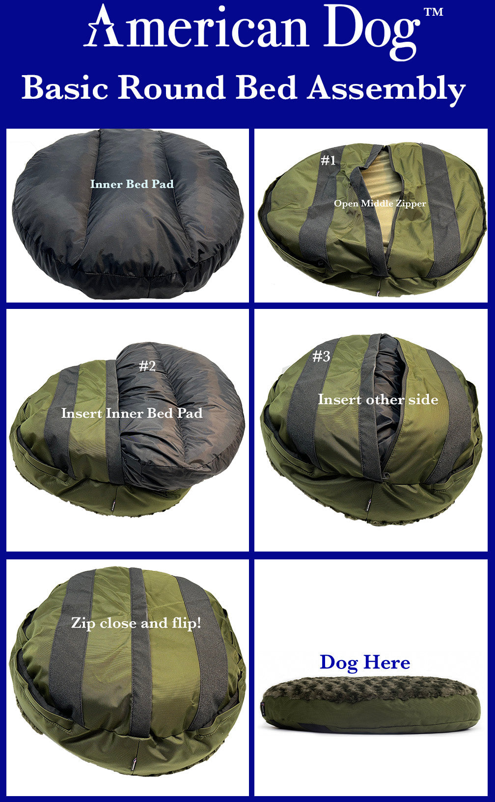 Dog Bed Round Base Armor™