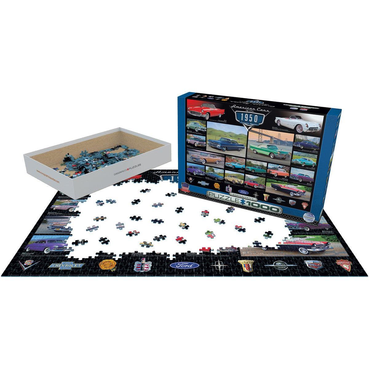 American Cars of the 1950s 1000 Piece Jigsaw Puzzle Eurographics