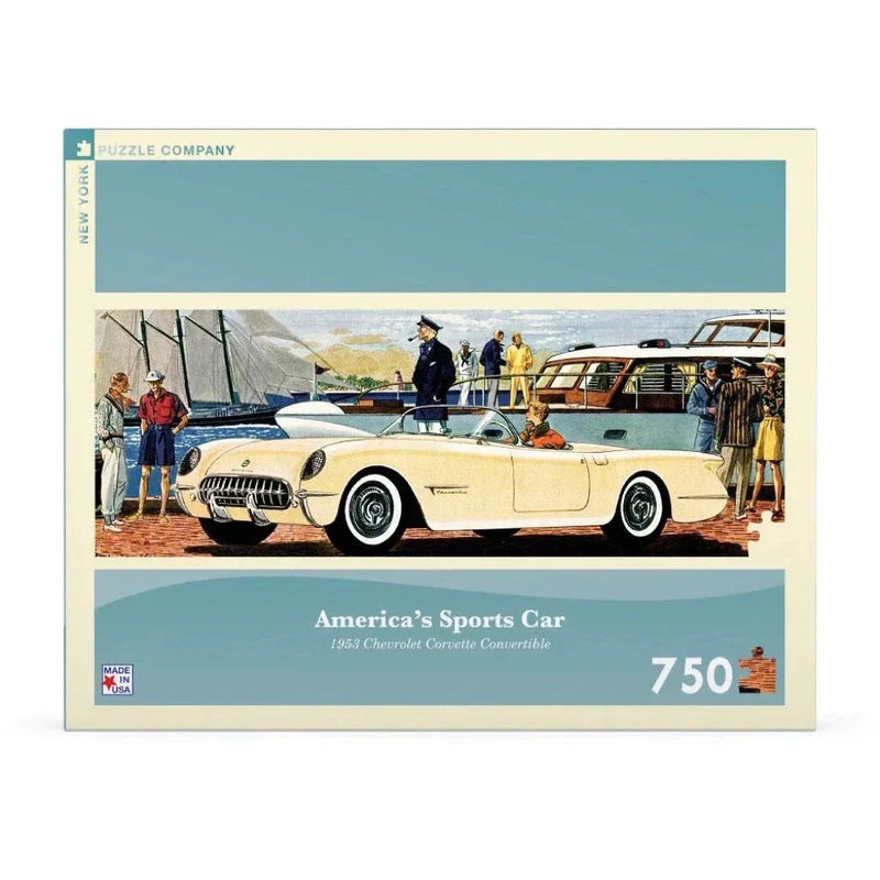America's Sports Car 750 Piece Panoramic Jigsaw Puzzle NYPC - BIG FRENCHIES