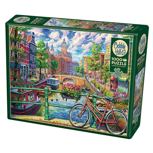Amsterdam Canal 1000 Piece Jigsaw Puzzle Cobble Hill - BIG FRENCHIES