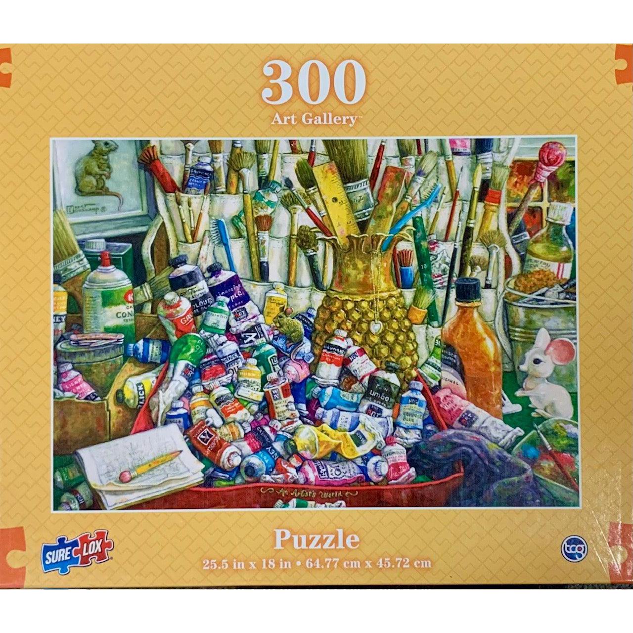 An Artist's World Art Gallery 300 Piece Jigsaw Puzzle Sure Lox
