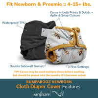 Rumparooz Newborn Cloth Diaper Covers - Tadpole