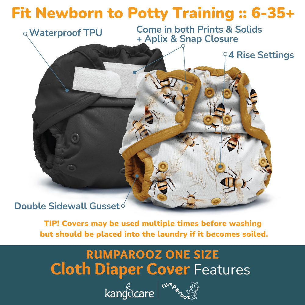 Rumparooz One Size Cloth Diaper Covers - Quinn