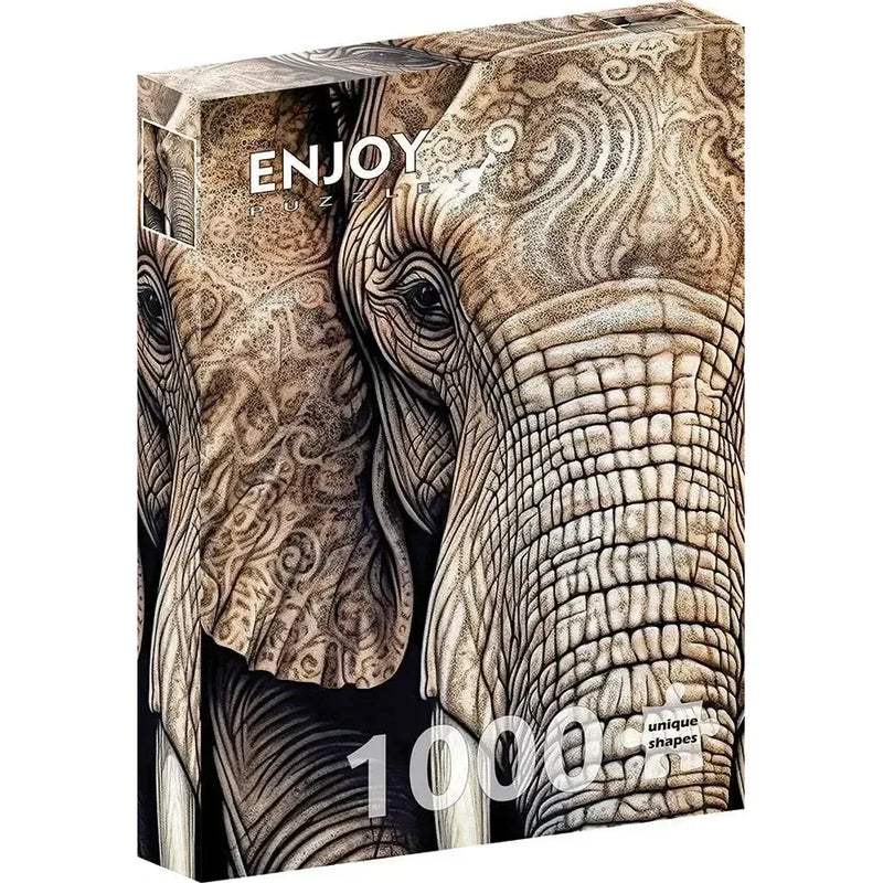 Ancestral Patterns 1000 Piece Jigsaw Puzzle Enjoy - BIG FRENCHIES