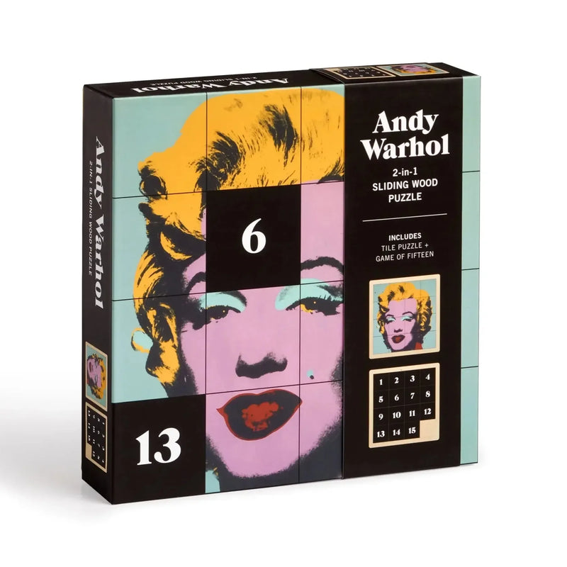 Andy Warhol Marilyn 2-in-1 Sliding Wood Puzzle Galison - BIG FRENCHIES