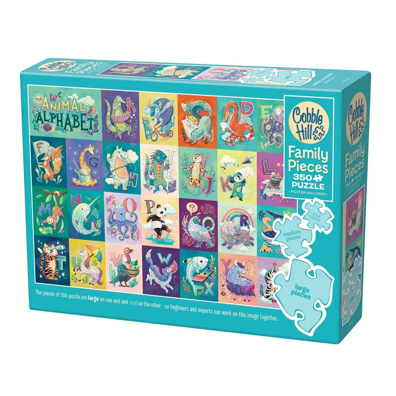 Animal Alphabet 350 Piece Family Jigsaw Puzzle Cobble Hill - BIG FRENCHIES