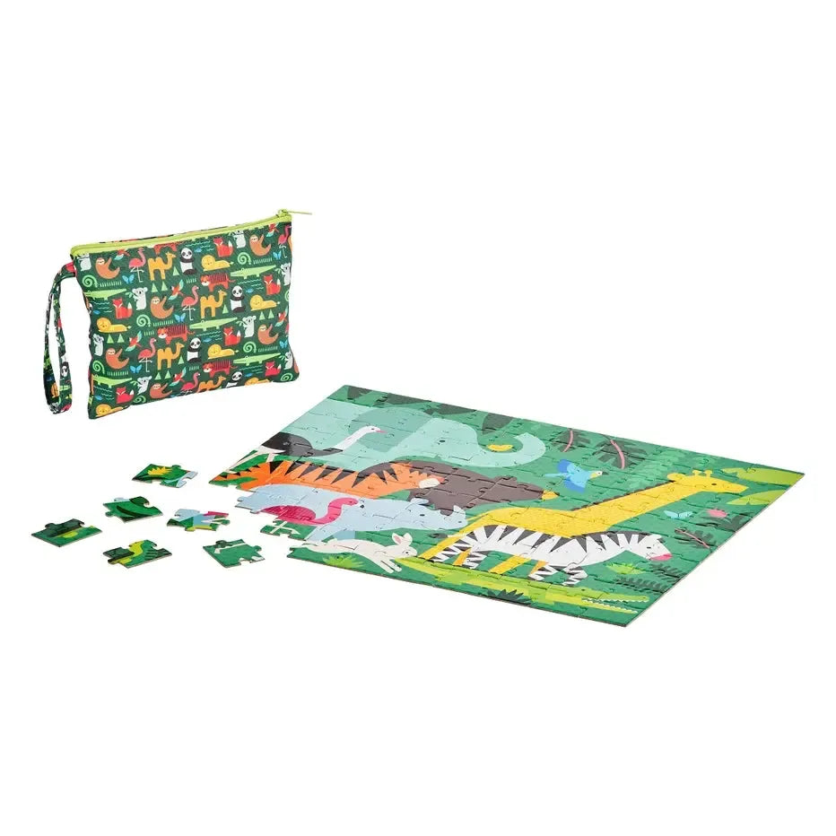 Animal Menagerie "On-the-Go" 49 Piece Double-Sided Jigsaw Puzzle Chronicle