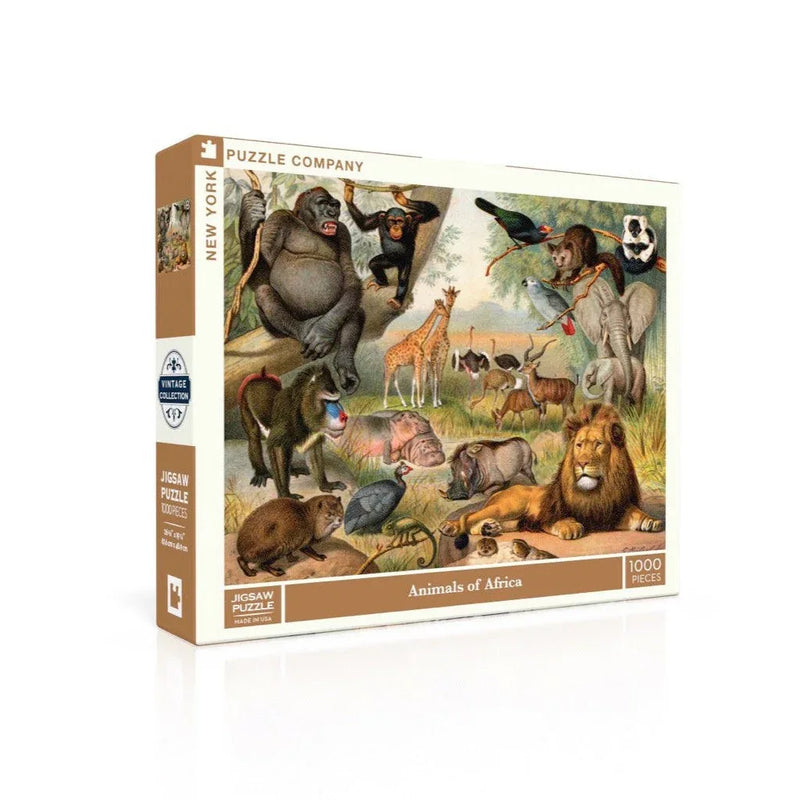 Animals of Africa 1000 Piece Jigsaw Puzzle NYPC - BIG FRENCHIES