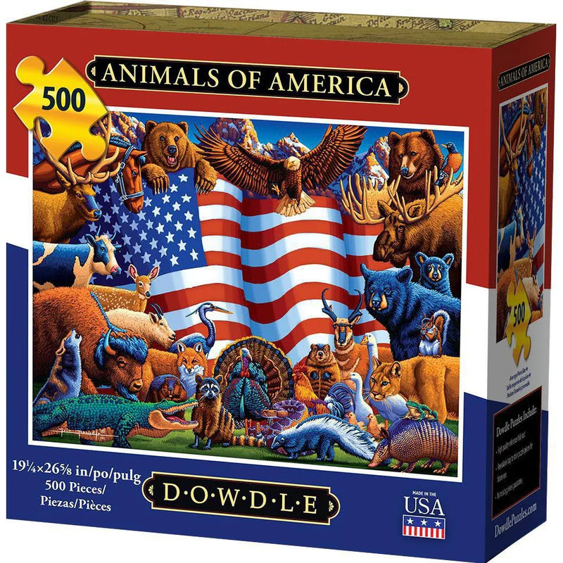 Animals of America 500 Piece Jigsaw Puzzle Dowdle - BIG FRENCHIES