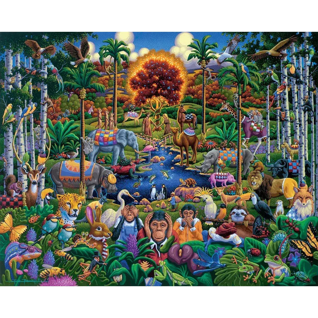 Animals of Eden 500 Piece Jigsaw Puzzle Dowdle - BIG FRENCHIES