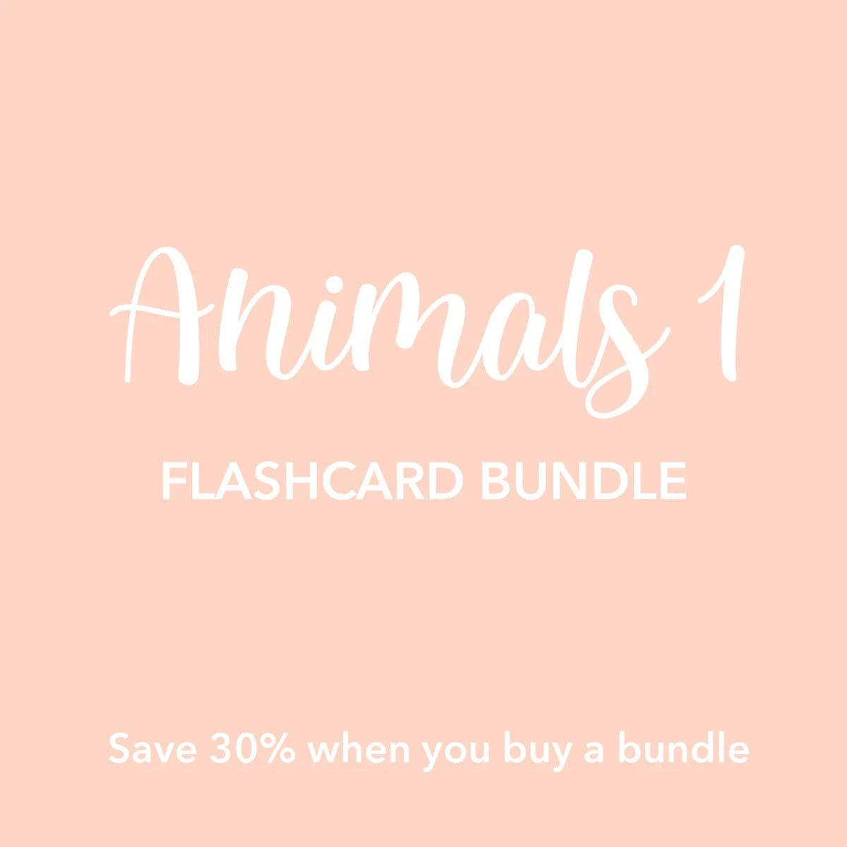 Animal 1 Flashcards Bundle - BIG FRENCHIES