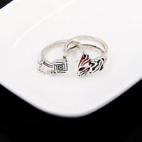 Anime Bleach Cosplay Ring Kurosaki Ichigo Metal Adjustable Unisex Rings Jewelry Accessories