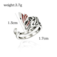 Anime Bleach Cosplay Ring Kurosaki Ichigo Metal Adjustable Unisex Rings Jewelry Accessories