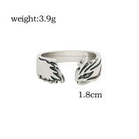 Anime Bleach Cosplay Ring Kurosaki Ichigo Metal Adjustable Unisex Rings Jewelry Accessories