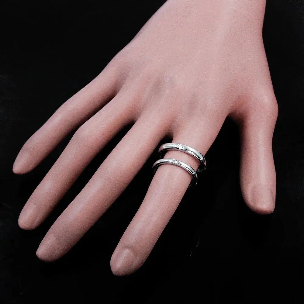 Anime Jujutsu Kaisen Yuta Okkotsu Adjustable Stainless Steel Rings Cosplay Jewelry Accessories
