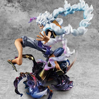 Anime One Piece Figure, Gear 5 Monkey D. Luffy Action Figurine, Sun God Nika Luffy Statue Toy Gifts 23 cm, 9 in