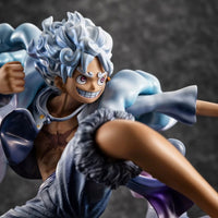 Anime One Piece Figure, Gear 5 Monkey D. Luffy Action Figurine, Sun God Nika Luffy Statue Toy Gifts 23 cm, 9 in
