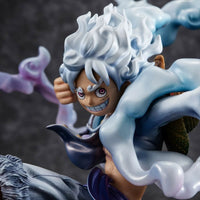 Anime One Piece Figure, Gear 5 Monkey D. Luffy Action Figurine, Sun God Nika Luffy Statue Toy Gifts 23 cm, 9 in