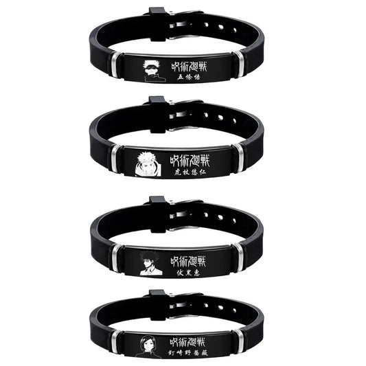 Anime Stainless Steel Bracelet Jujutsu Kaisen Fushiguro Toji Inverted Spear of Heaven Cosplay