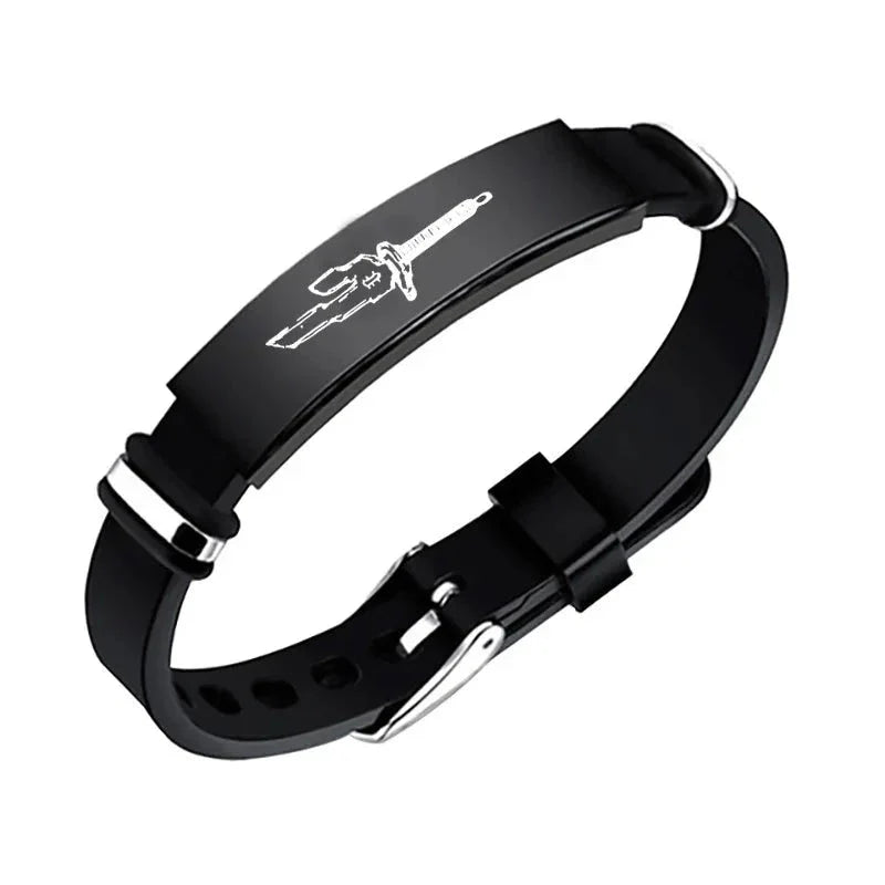 Anime Stainless Steel Bracelet Jujutsu Kaisen Fushiguro Toji Inverted Spear of Heaven Cosplay