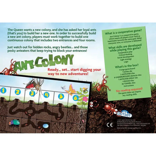 Ant Colony Co-Operative Board Game Outset