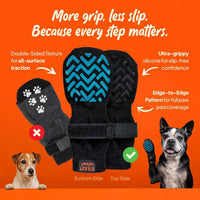 Anti-Slip Dog Socks with Straps, Breathable & Washable – 4 Pack (XS–XXL) - BIG FRENCHIES
