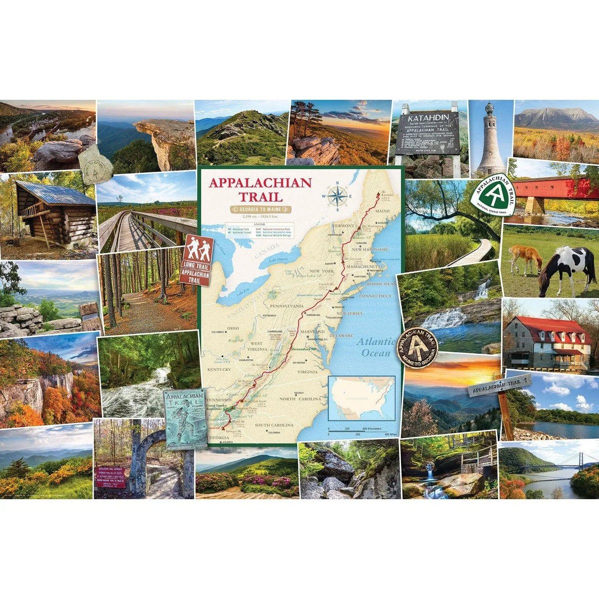 Appalachian Trail Globetrotter 1000 Piece Jigsaw Puzzle Eurographics - BIG FRENCHIES