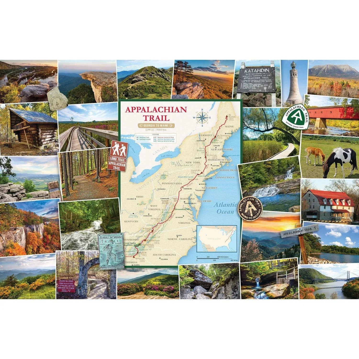 Appalachian Trail Globetrotter 1000 Piece Jigsaw Puzzle Eurographics - BIG FRENCHIES
