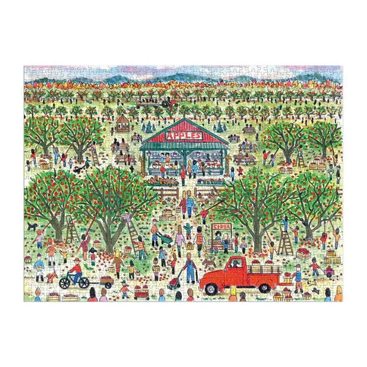 Apple Pickin' 1000 Piece Jigsaw Puzzle Galison