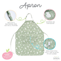 Forest Friends Apron - fits sizes youth small through adult 2XL - BIG FRENCHIES