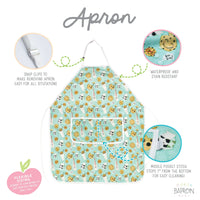 Cookies & Milk Apron - fits sizes youth small through adult 2XL - BIG FRENCHIES
