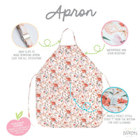 Peachy Dreams Apron - fits sizes youth small through adult 2XL - BIG FRENCHIES