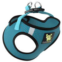 EcoBark Aqua Step In Dog Harness - Reflective Soft Mesh Harness for Small Dogs and Puppies - BIG FRENCHIES
